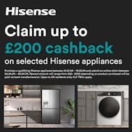 Up to £200 Cashback With Hisense
