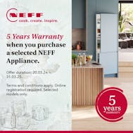 Free 5 Year Warranty With Neff