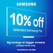 Get An Extra 10% Off With Samsung
