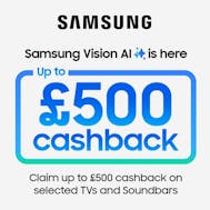 Up To £500 Cashback With Samsung