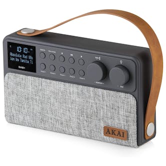 Akai A61028 Sonisk Bluetooth Rechargeable DAB+/FM Radio - Grey