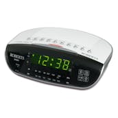 Roberts CR9971 Analogue FM & MW Clock Radio in White Dual Alarm