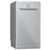 Indesit DF9E1B10SUK 45cm Slimline Dishwasher White 9 Place Setting F Rated