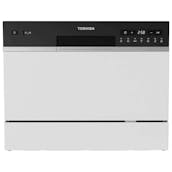 Toshiba DW-06T2W Table Top Dishwasher in White 6 Place Settings F Rated