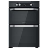 Hotpoint HDM67I9H2CB 60cm Double Oven Electric Cooker in Black Induction Hob