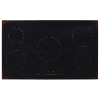Montpellier INT905 90cm 5 Zone Induction Hob in Black Glass Heat Booster