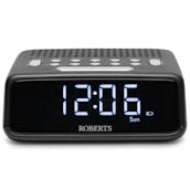 Roberts ORTUSFMBK Ortus Charge FM & Bluetooth Clock Radio in Black