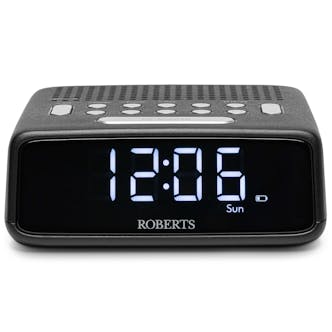 Roberts ORTUSFMBK Ortus Charge FM & Bluetooth Clock Radio in Black