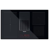 Hotpoint PVH92BK 80cm 4 Zone Induction Venting Hob in Black Glass