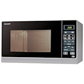 Sharp R372SLM Microwave Oven in Silver 25 Litre 900W Touch Control