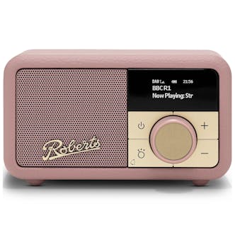 Roberts REVPETITE2DP Revival Petite 2 DAB DAB+ FM & BT Radio in Dusky Pink