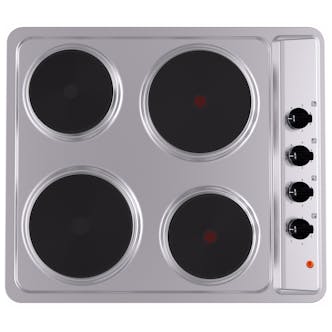 Montpellier SP601X 60cm 4 Zone Solid/Sealed Plate Hob in St/Steel
