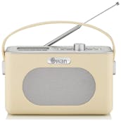 Swan SRA43010CN Retro DAB Bluetooth Radio in Cream - 20 Presets