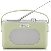 Swan SRA43010GN Retro DAB Bluetooth Radio in Green - 20 Presets