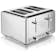 Swan ST14064N Classic 4 Slice Toaster in Polished Stainless Steel