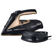 Tower T22008BKG 2-in-1 Cord-Cordless Steam Iron in Gold and Black