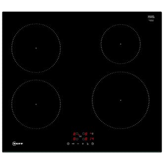 Neff T36FBE1L0 N30 Built-In 60cm 4 Zone Induction Hob in Black Glass
