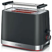 Bosch TAT4M223GB 2 Slice Toaster in Black - Extra Wide Slots