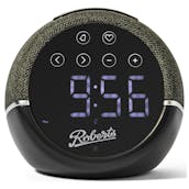 Roberts ZEN-BK Zen FM Clock Radio in Black Device Charging