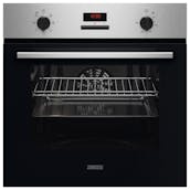 Zanussi ZOHXC2X2 Built-In Electric Single Oven in Stainless Steel 58L