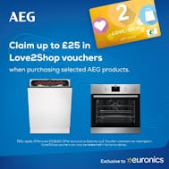 Up To £25 Love To Shop Vouchers With AEG