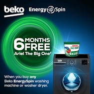 6 Months Free Ariel Pods With Beko