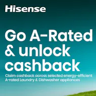 A-Rated Cashback With Hisense