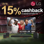 Up To 15% Cashback With LG