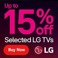 Get Up To An Extra 15 Percent Off With LG