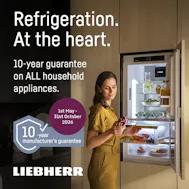 10 Year Guarantee On All Liebherr Products
