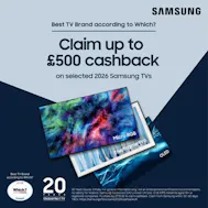 Up To £500 Cashback With Samsung
