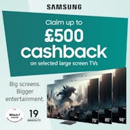 Up To £500 Cashback With Samsung