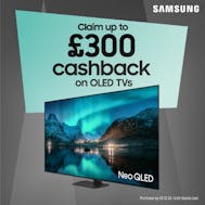 Up To £300 Cashback With Samsung