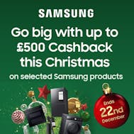 Up To £500 Cashback With Samsung