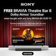 Free BRAVIA Dolby Atmos Soundbar With Sony