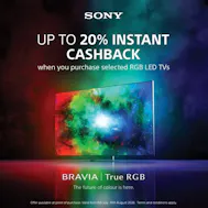 Up To 20% Instant Cashback With Sony