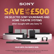 Save Up to £500 On Selected Sony Soundbars