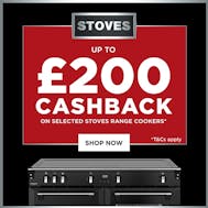 Up To £200 Cashback With Stoves