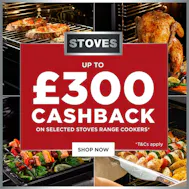Up To £300 Cashback With Stoves