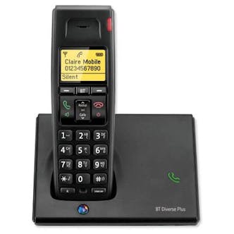BT 060743 BT Diverse 7110 Plus Cordless Phone Single Handset