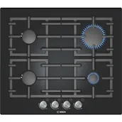 Bosch PPP616B91E 60cm Classixx 4 Burner Gas Hob on Black Glass