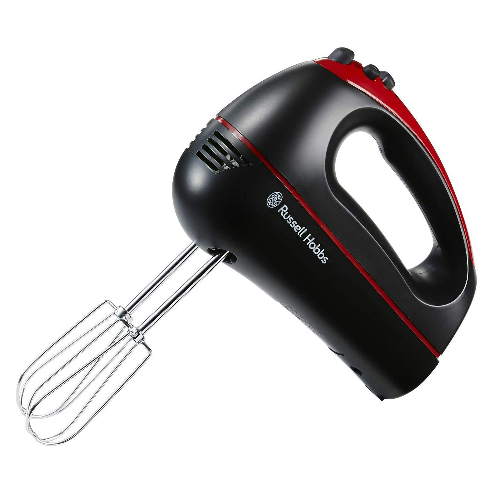 Russell Hobbs 18960 DESIRE Hand Mixer in Black and Red, 300W