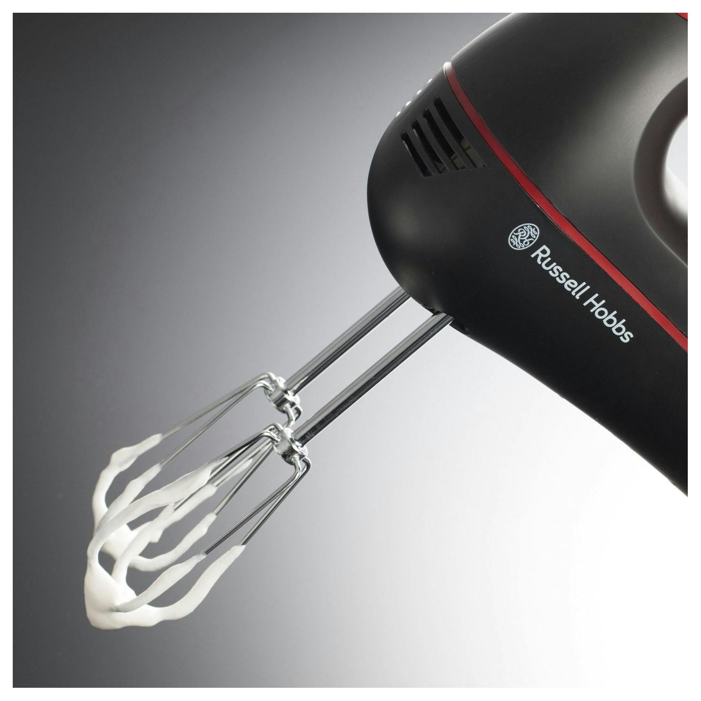 Russell Hobbs 18960 DESIRE Hand Mixer in Black and Red, 300W