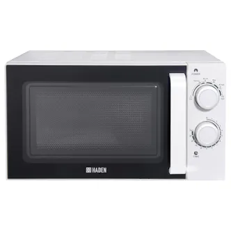 Haden 195678 Microwave Oven in White - 20L 700W Manual Controls
