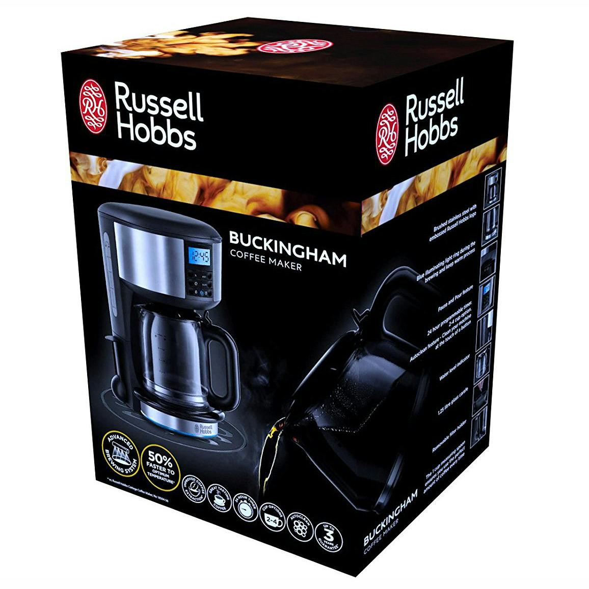 Russell Hobbs 20680 Buckingham Filter Coffee Machine with Timer in St/Steel