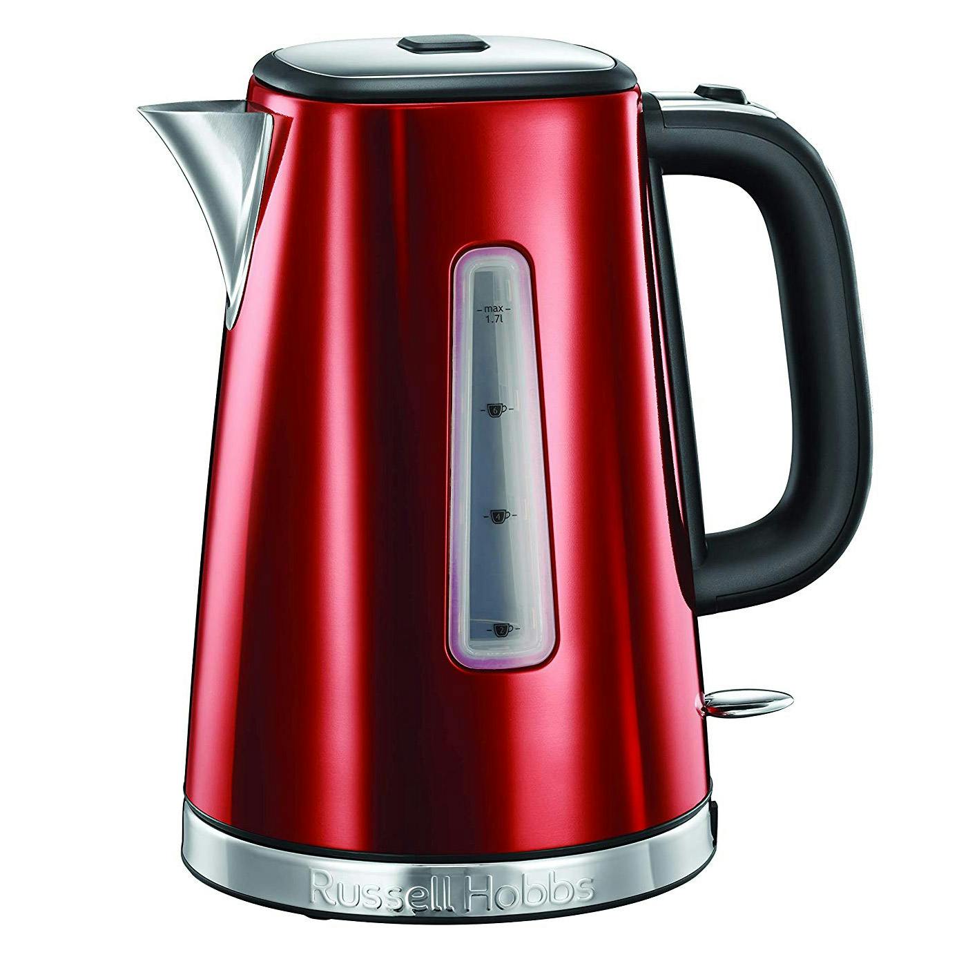 Russell Hobbs 23210 LUNA 1.7 Litre Kettle in Red, 3.0 kW Quiet boil Russell Hobbs 23210 LUNA 1.7 Litre Kettle in Red, 3.0 kW Quiet boil