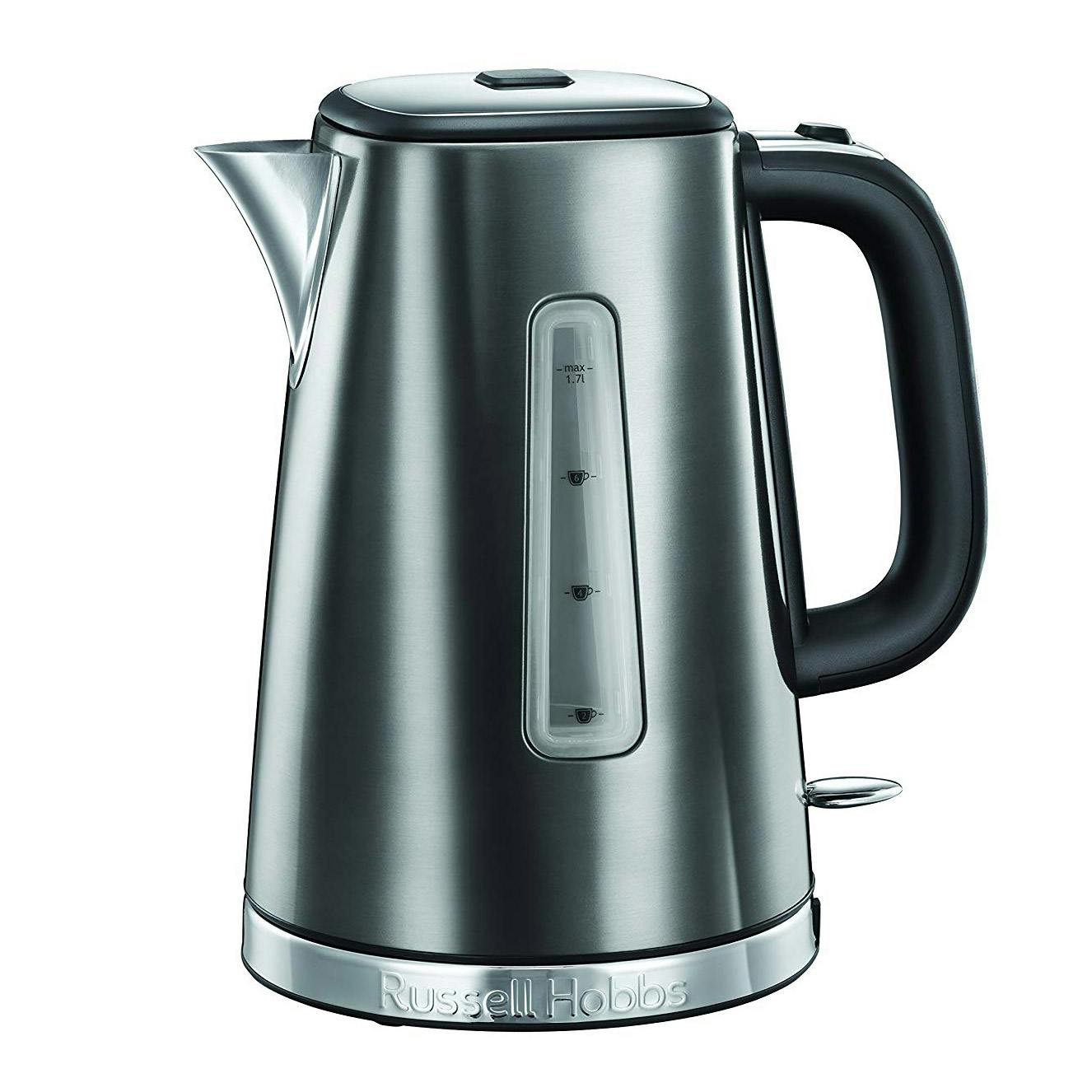 Russell Hobbs 23211 LUNA 1.7 Litre Kettle in Grey, 3.0 kW Quiet boil Russell Hobbs 23211 LUNA 1.7 Litre Kettle in Grey, 3.0 kW Quiet boil