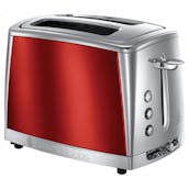 Russell Hobbs 23220 LUNA 2 Slice Toaster in Red High Lift Feature