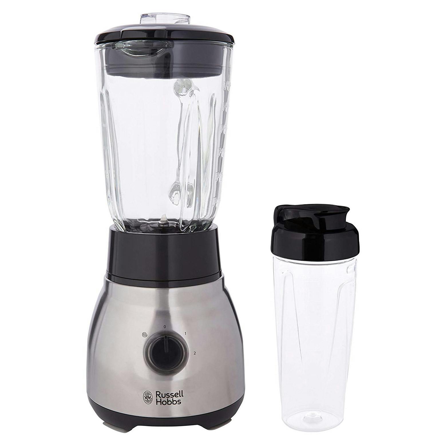 Russell Hobbs 23821 2in1 Glass Jug Blender with Personal Blender, 600W