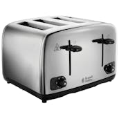 Russell Hobbs 24090 Adventure 4-Slice Wide Slot Toaster - Stainless Steel